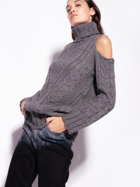 Pullover con tagli cut out sulle spalle - 4