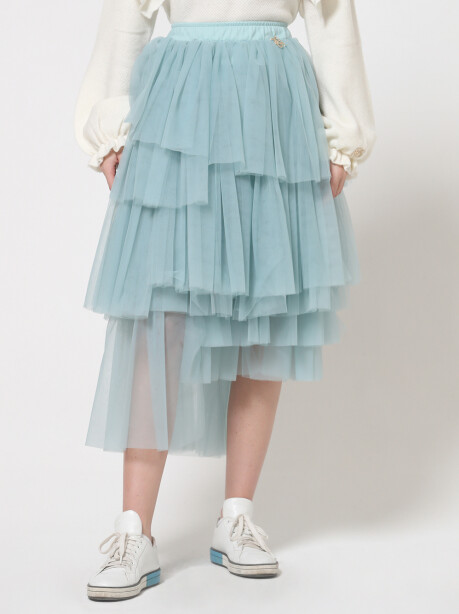 Asymmetrical tulle skirt - 3
