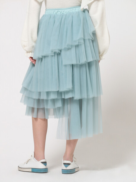 Asymmetrical tulle skirt - 5
