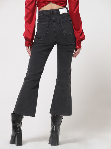 Jeans scuro modello boot-cut - 4