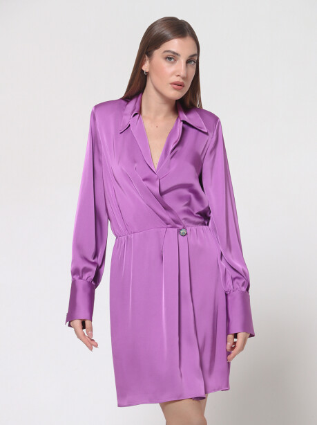 Short dress with jewel buttons - 5