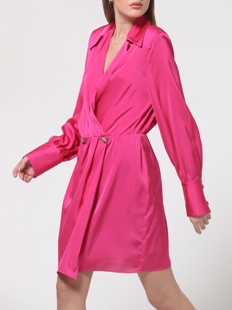 Short dress with jewel buttons - 6