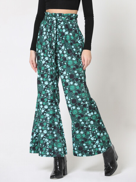 Ethnic patterned elephant flare trousers - 5