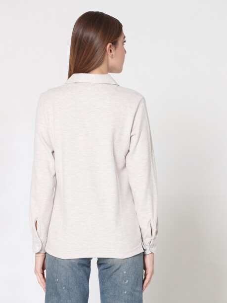 Polo model sweater with ethnic decorations - 6