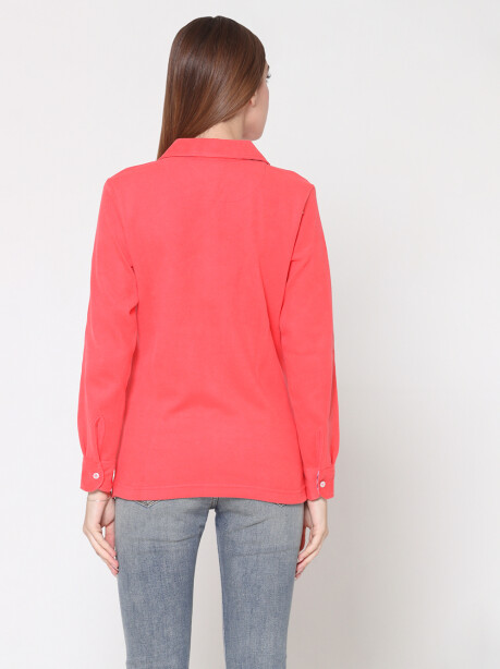 Maglia modello polo con decorazioni etniche - 6