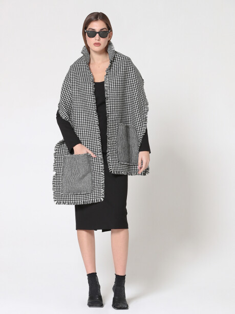 Houndstooth maxi scarf - 3