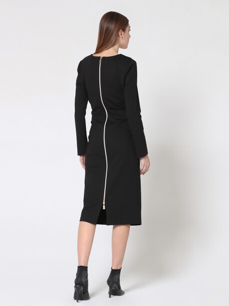 Midi dress con cerniera sul retro - 4