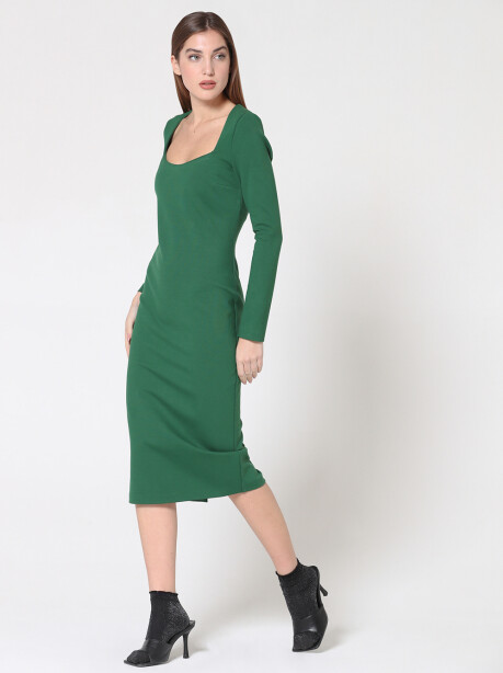 Midi dress con cerniera sul retro - 5