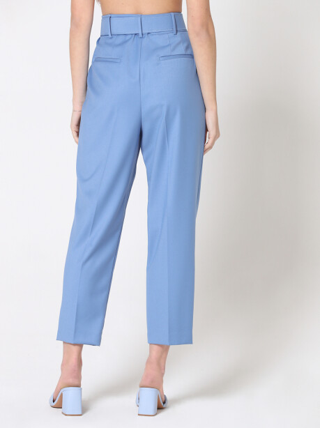 Pantaloni cigarette-fit con cintura - 5