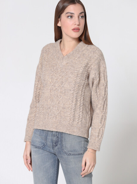 Pullover con trecce - 5