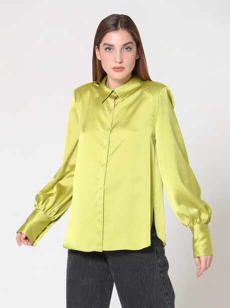 Camicia in raso con spalline - 4