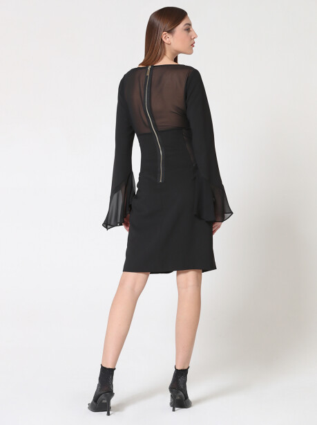 Mini dress with transparencies - 5