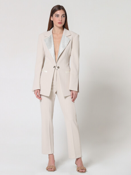 Blazer with rhinestone lapels - 6