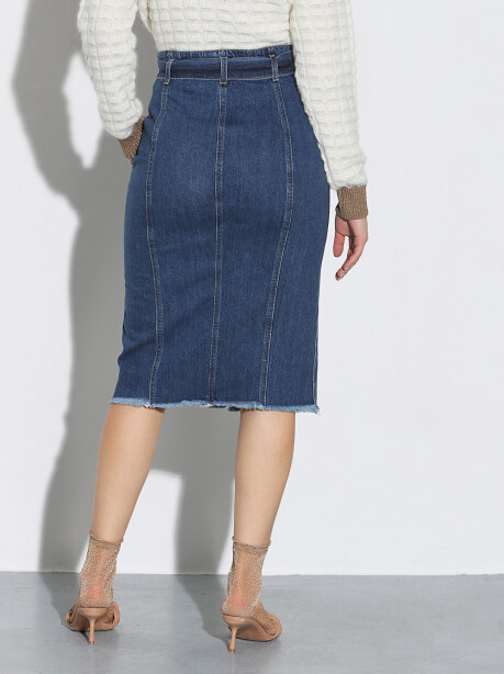 Vintage effect longuette skirt - 2