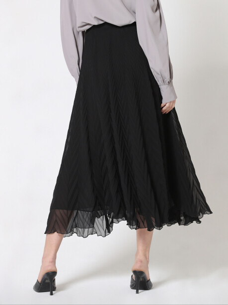 Long pleated skirt - 6