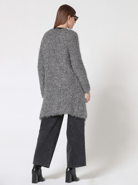 Cardigan aperto in lurex - 5