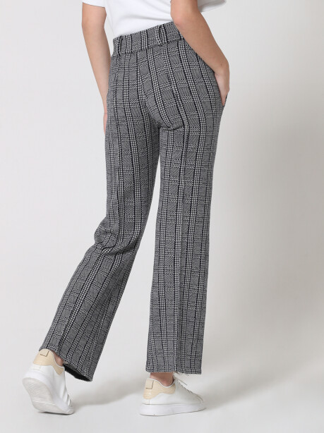 Pantaloni pied de poule in lana merino - 3