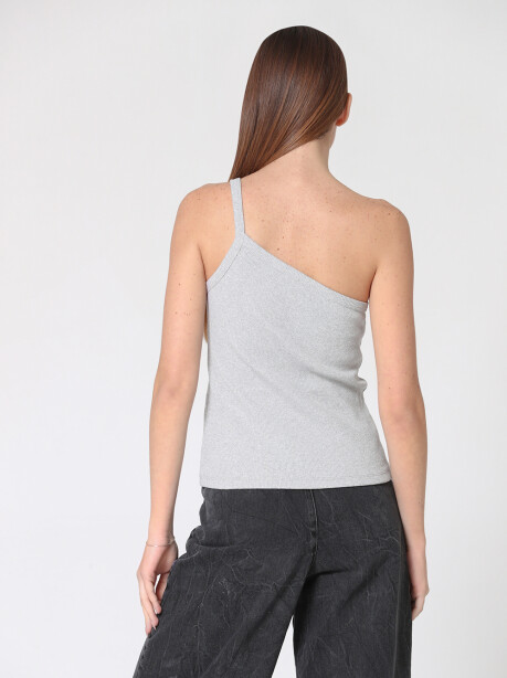 Ribbed one-shoulder top - 5