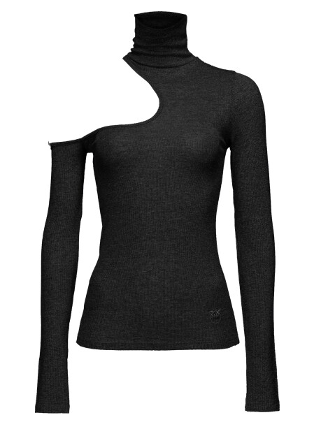 Lurex ribbed turtleneck - 4
