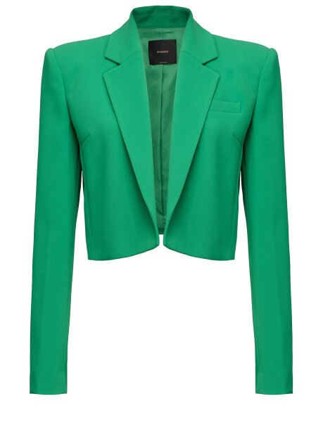 Blazer modello spencer in crêpe stretch - 4