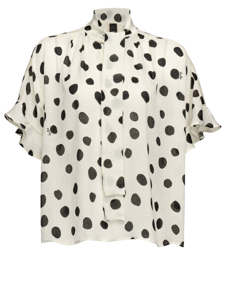 Blusa stampa a pois - 1