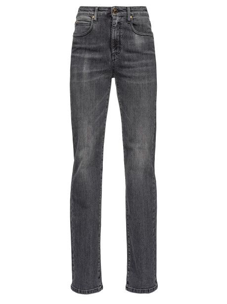 Jeans flare denim vintage nero - 1