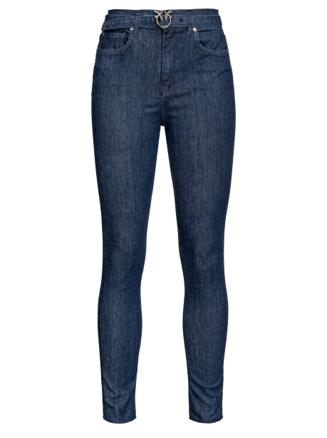 Jeans skinny power stretch con cintura - 1