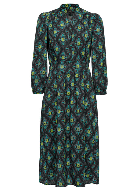 Floral print shirt dress - 1