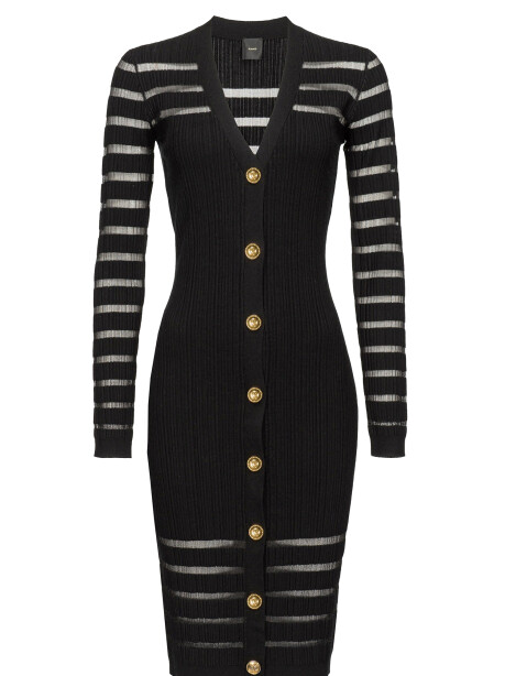 Striped knit dress - 1