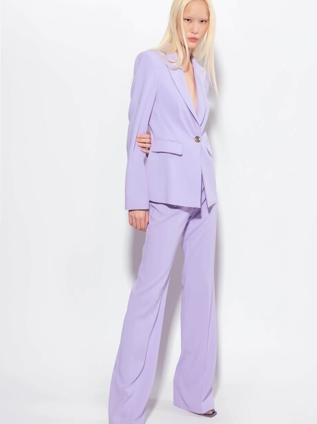 Feminine blazer in stretch crepe fabric - 4