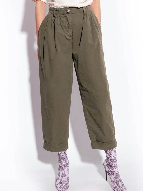 Pantaloni in cotone modello largo - 5