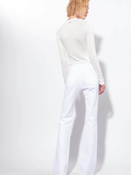 Fitted long-sleeved top - 4