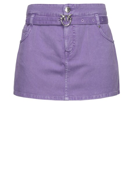 Shorts minigonna con cintura - 1