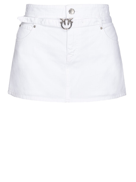 Shorts minigonna con cintura - 4