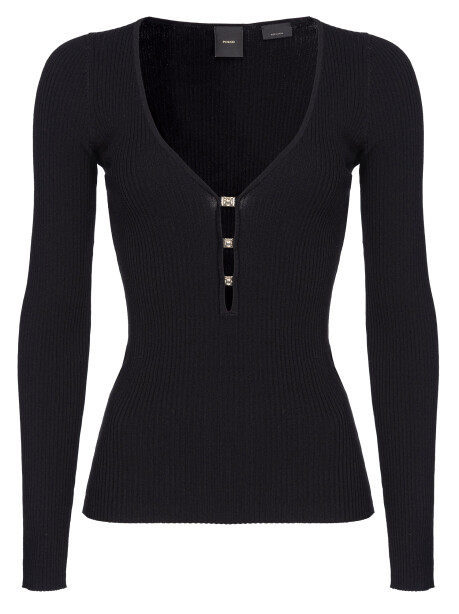 Close-fitting long-sleeved top - 1