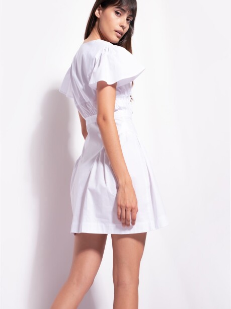 Short dress in cotton poplin - 5
