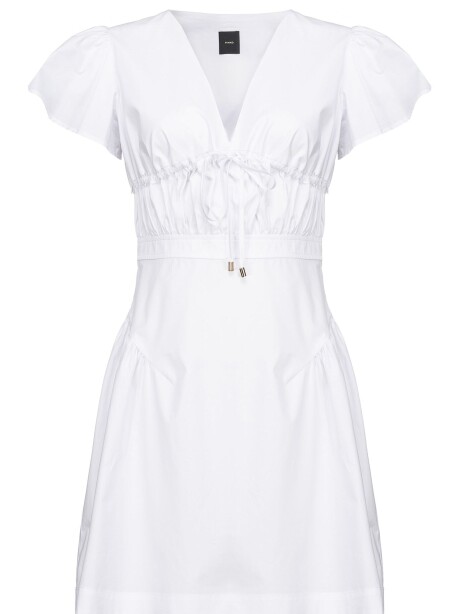 Short dress in cotton poplin - 1