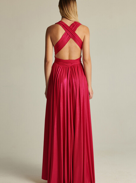 Long dress in lurex Jersey knit - 3