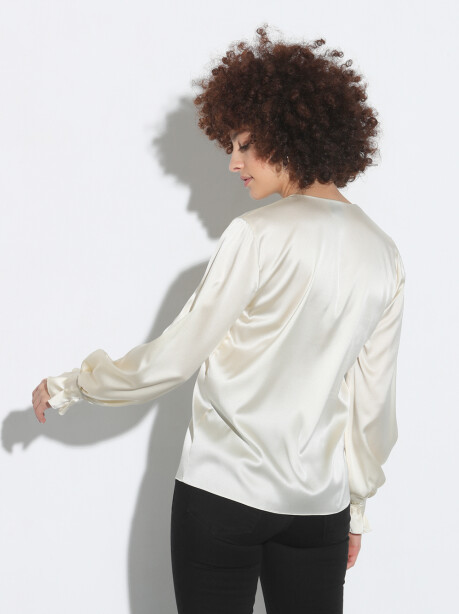 Blusa in raso di seta - 2