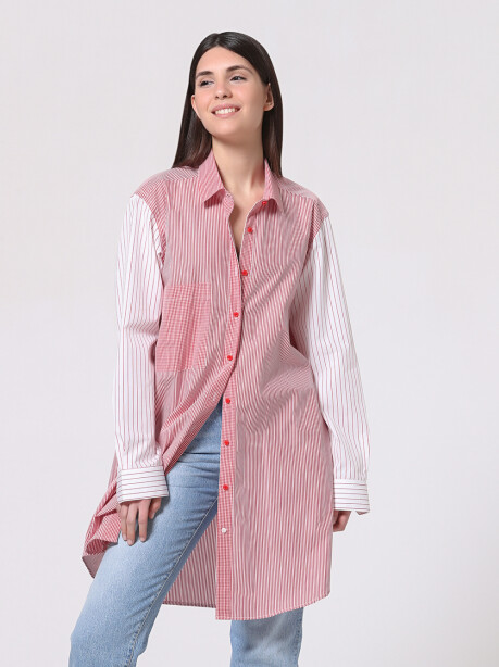 Long shirtdress in cotton - 4