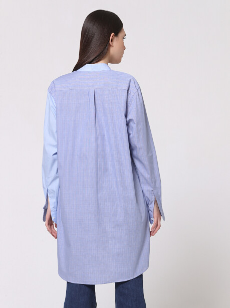 Long shirtdress in cotton - 4