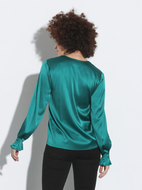 Blusa in raso di seta - 3