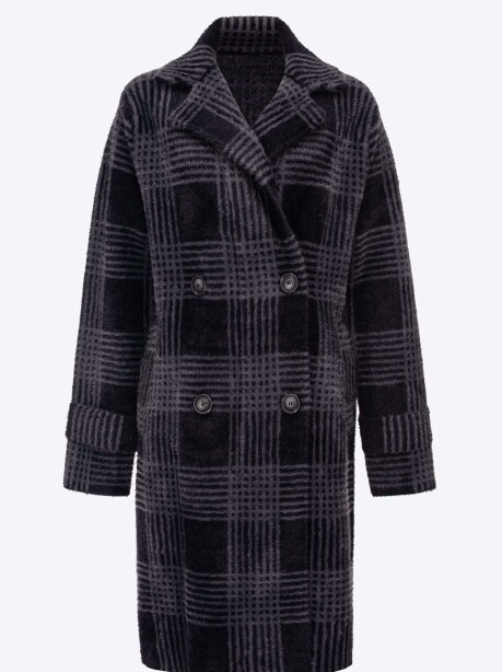 Cappotto jacquard macro check - 1