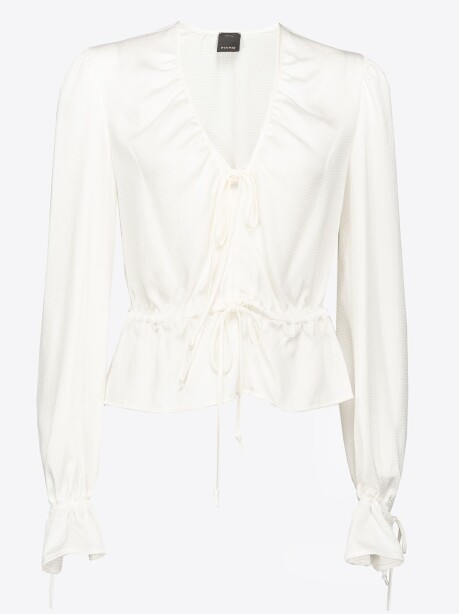 Blusa in raso martellato - 1