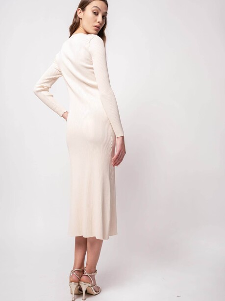 Vestito lungo a costine - 2