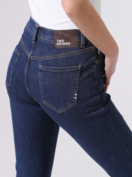 Jeans flare a vita alta - 5