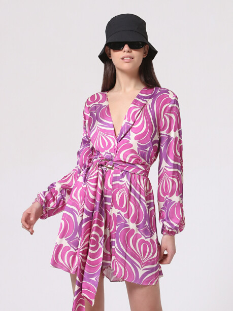Jumpsuit with skirt-effect shorts - 1