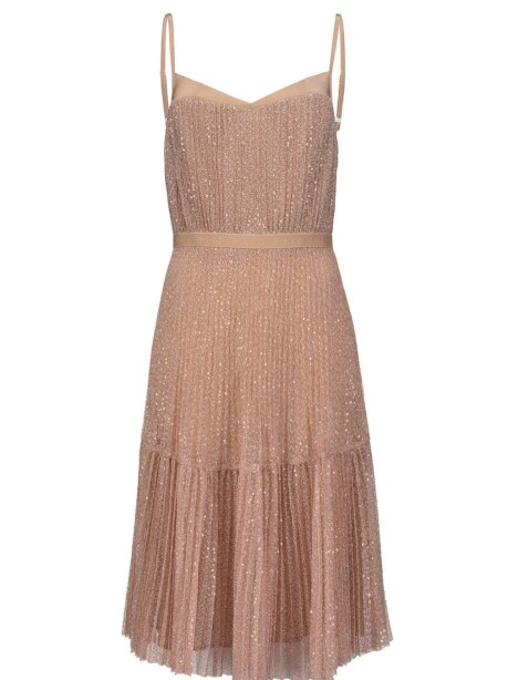 Mini dress tulle lurex paillettes - 1