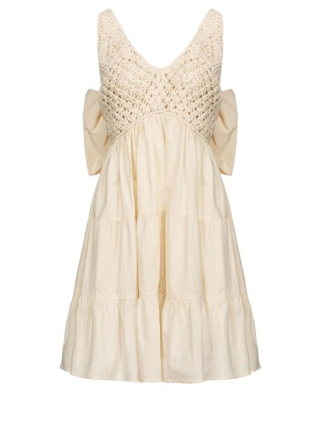 Vestito corto con maxi fiocco - 1