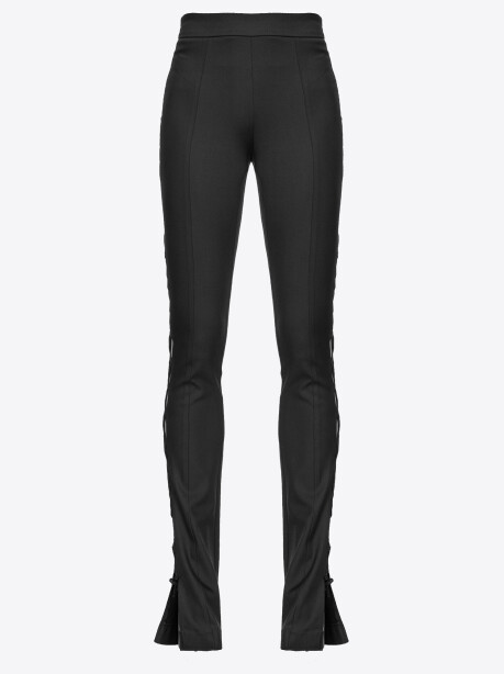 Pantaloni con lacci bustier laterali - 1